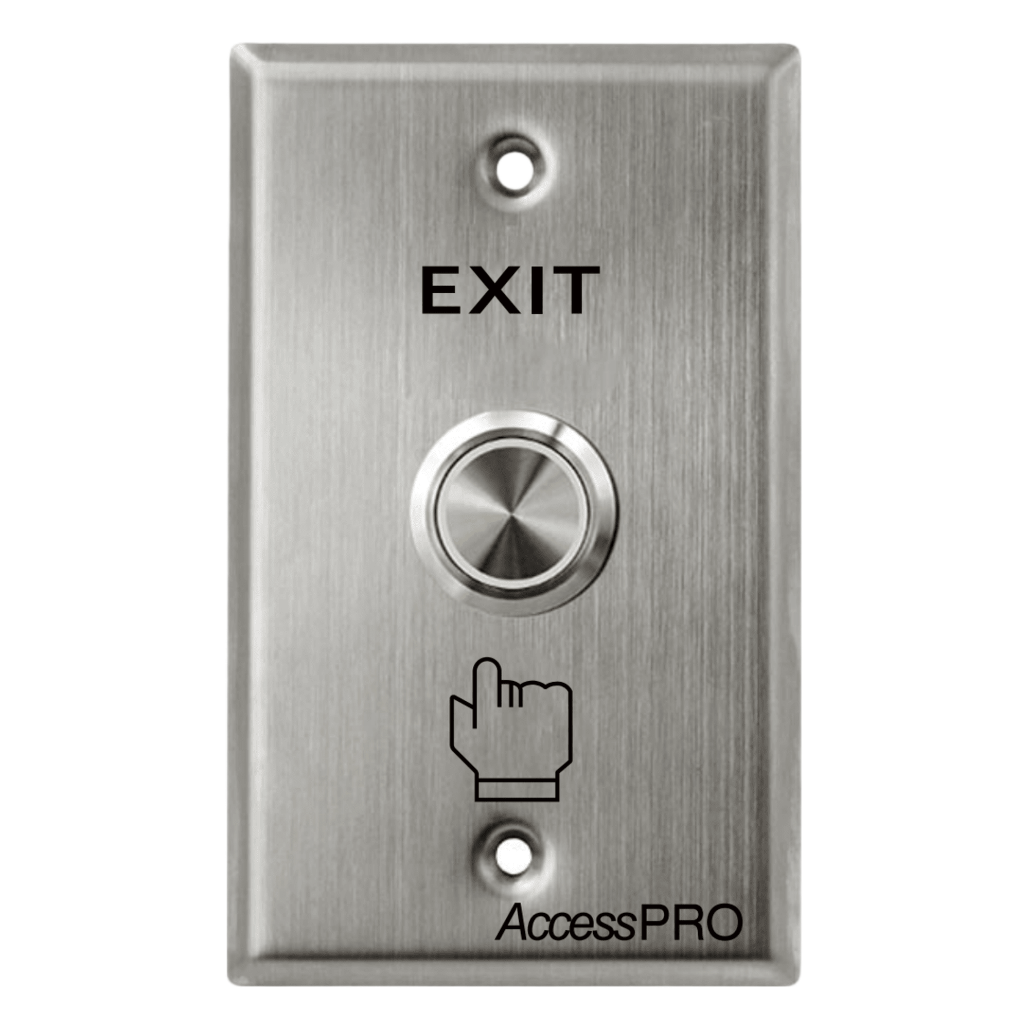 Botón de Cabeza Plana / Exterior IP66 / Estético / Placa de Acero Inoxidable — ACCESSPRO · SKU APB-87022D