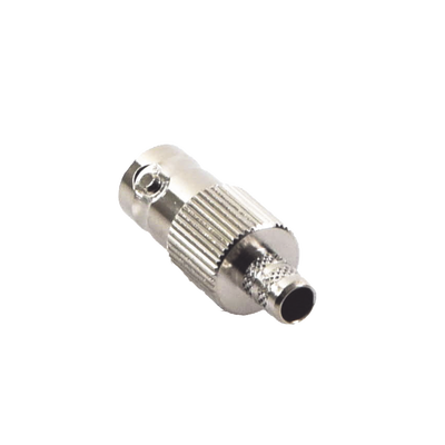 Conector BNC Hembra de Anillo para Cables RG-8/X, LMR-240, 9258, Níquel/ Oro/ Delrin.