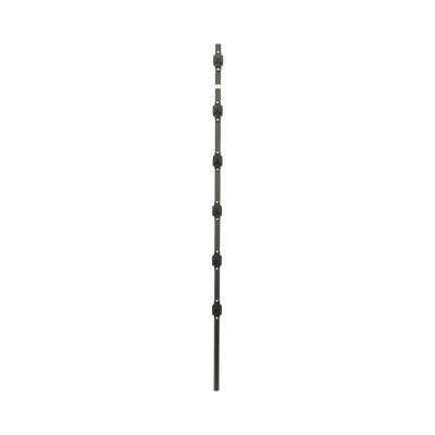 Poste de Paso para Cerca Eléctrica / Tubo de Acero Galvanizado / 6 Aisladores / 1.4 m (4.6 ft) / Diámetro 25 mm (1 in) / Acabado Negro — SFIRE · SKU SF-POST-6B
