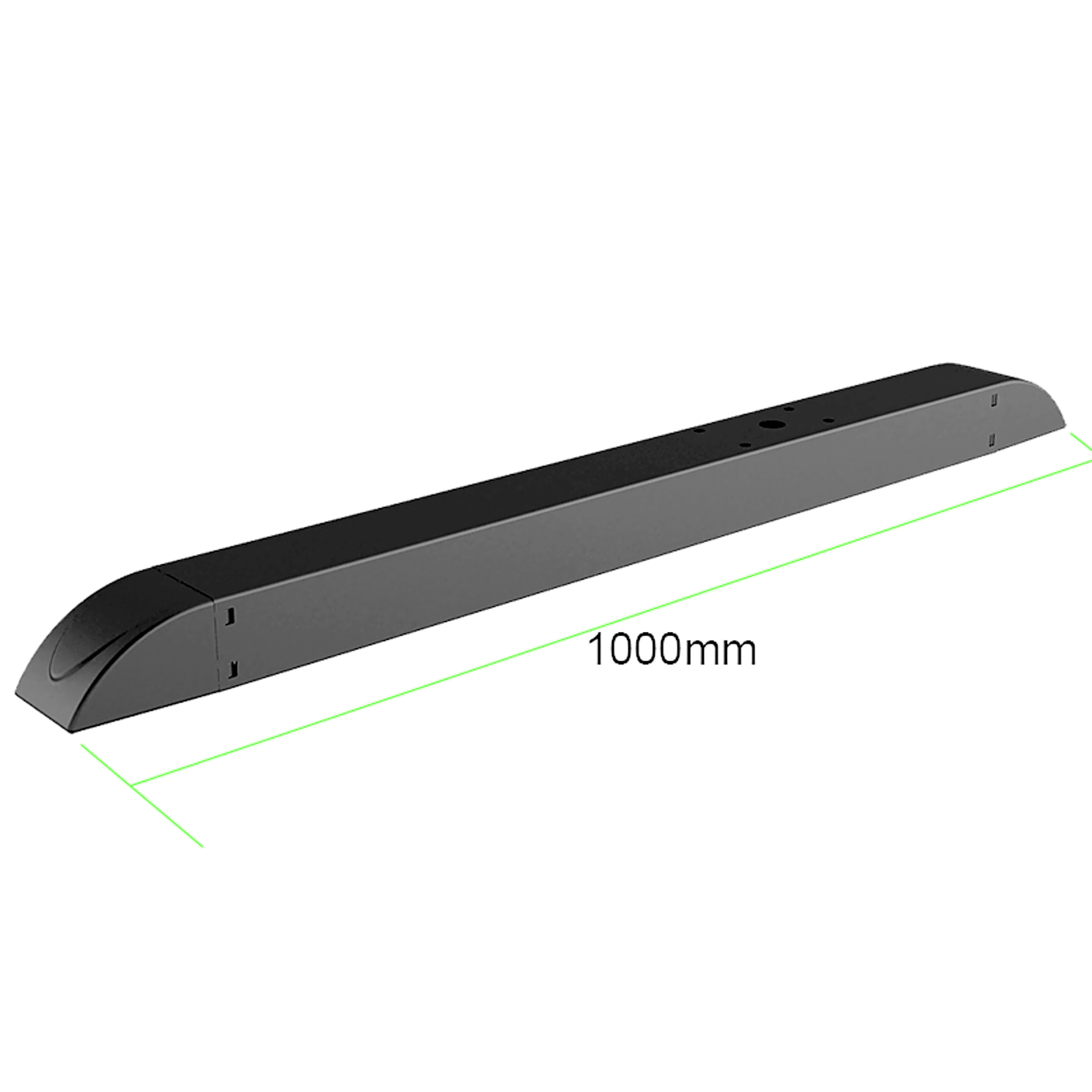 Soporte Estructural para Videowall con motaje en Piso | Perfil Rectangular de 1m| Diámetro de los orificios 20 mm Post Support 76.5 mm |Incluye Herramientas Allen| 4 Agujeros Pasantes M8