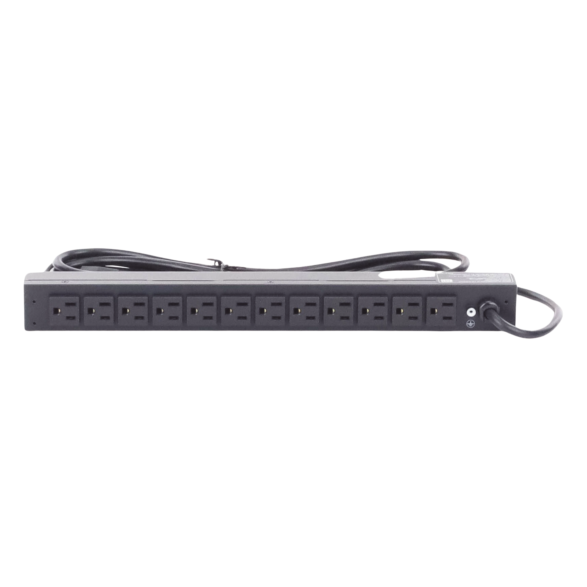 PDU Básico Para Distribución de Energía, Con 12 Tomas NEMA 5-15R Traseras, 1UR, 15 Amp, 120 Vca