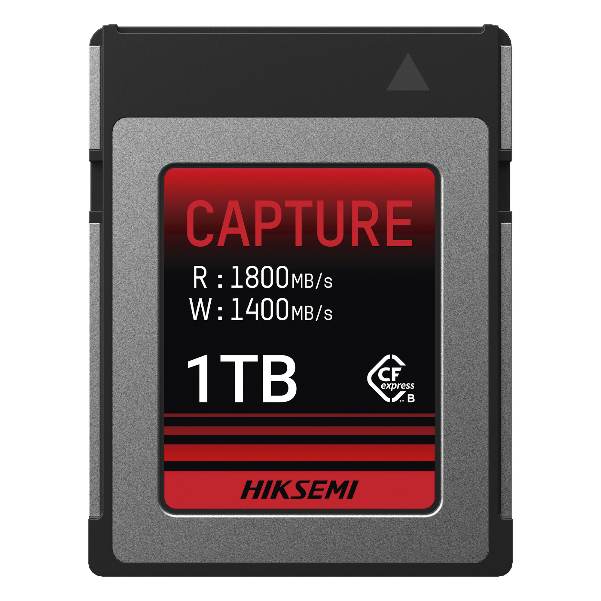 Memoria CFexpress Tipo B / 1 TB / 1800 MB/s Lectura / 1600 MB/s Escritura / Video 8K / PCIe Gen 3×2 — HIKSEMI by HIKVISION · SKU HS-CFE-E300/1T