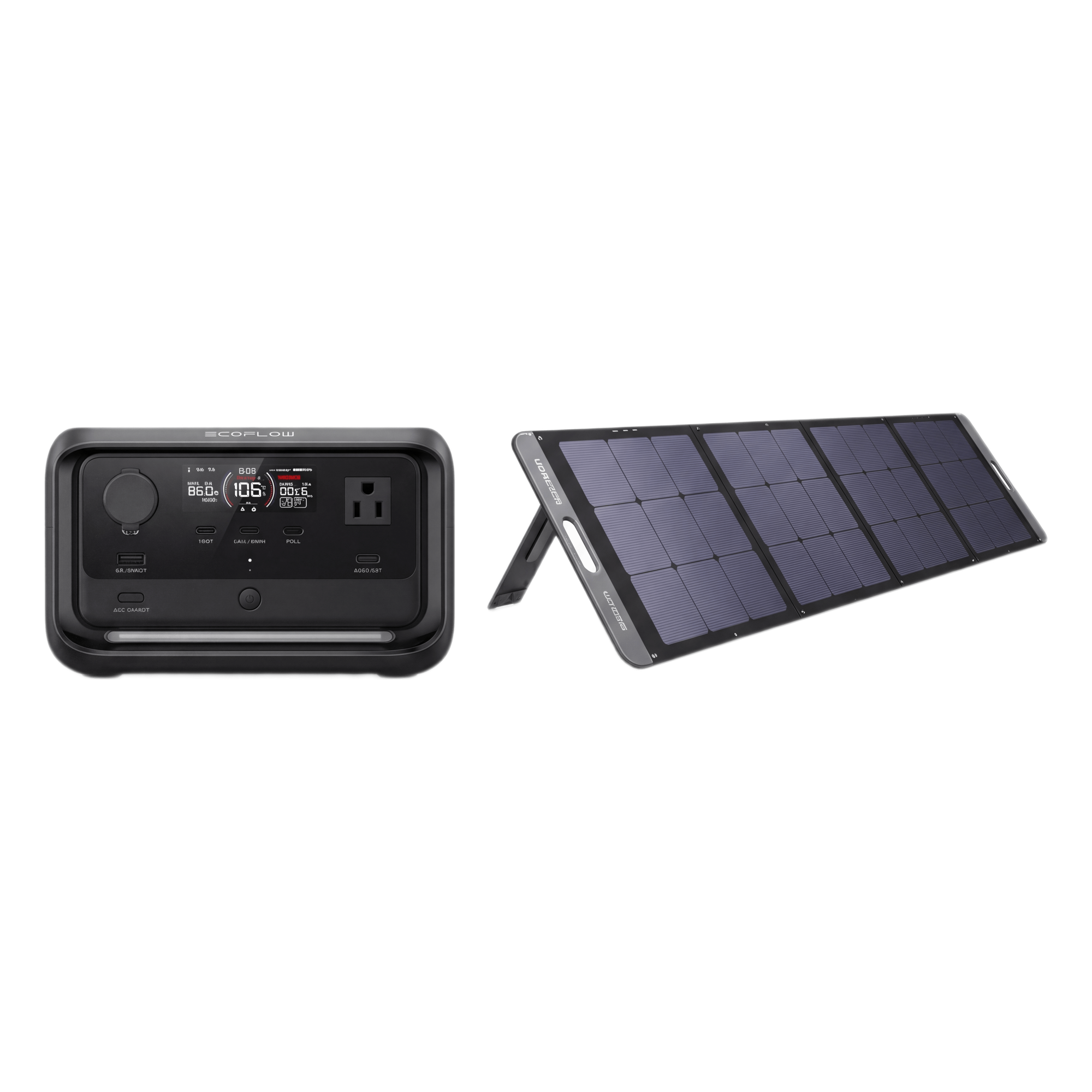 KIT DE PANEL SOLAR Y ESTACIóN DE BATERíA PORTáTIL — UGREEN · SKU KITEFR3PL15114
