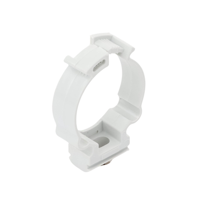 Soporte de collar (Abrazadera), PVC Auto-extinguible, cerrado para tubería de 32 mm