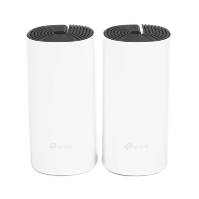 KIT 2 Routers Inalámbricos MESH Interior para Hogar / Doble Banda Wi-Fi 5 AC1200 Mbps / 2 Puerto Gigabit WAN/LAN / 2 Antenas Internas / Administración Mediante la App Deco (iOS, Android) 