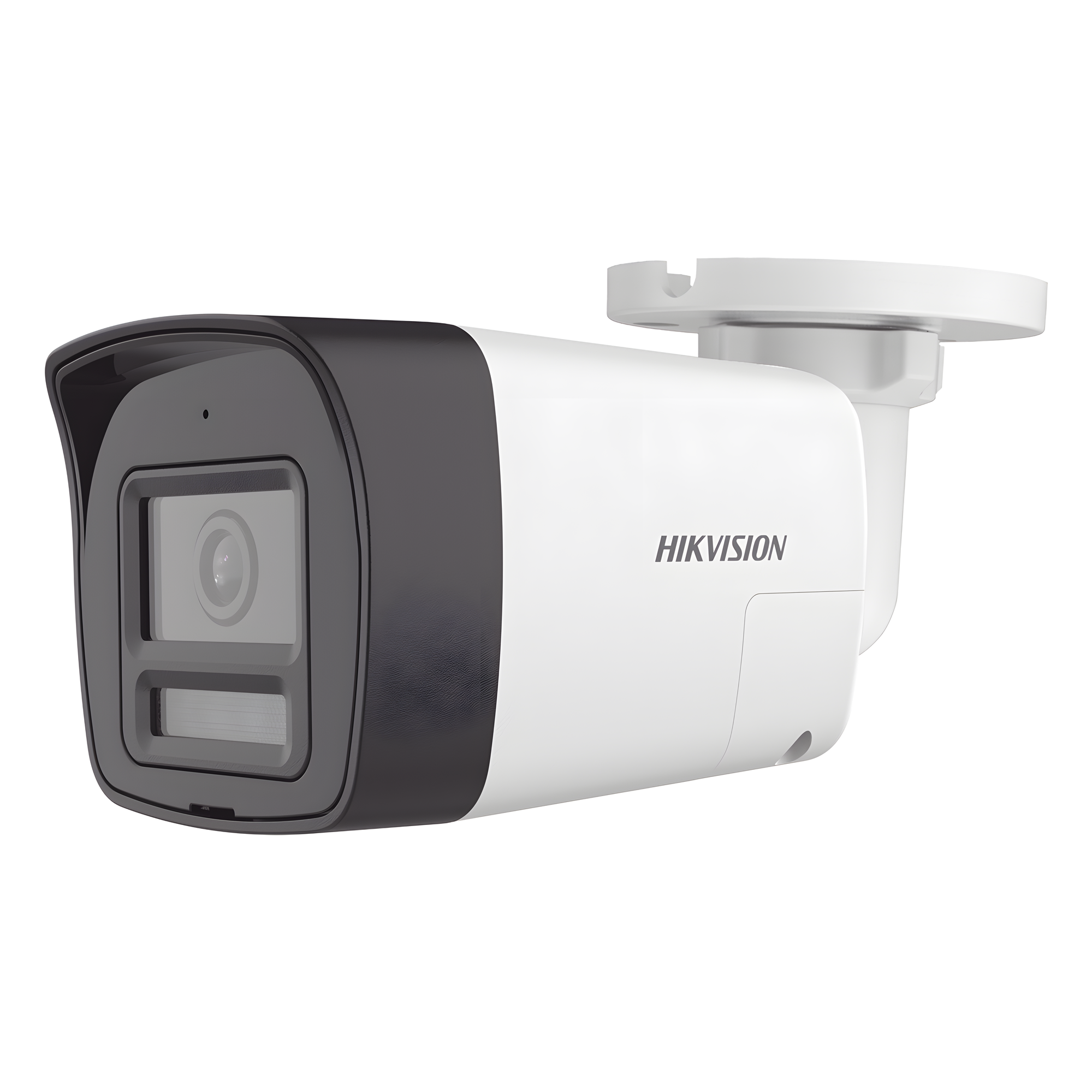 [Audio Bidireccional + Dual Light + ColorVu] Bala TURBOHD 4K (8 Megapixel) / Lente 2.8 mm / 30 mts IR EXIR + 20 mts Luz Blanca / Micrófono y Bocina Integrado / Exterior IP67 / Metal / dWDR — HIKVISION · SKU DS-2CE16U0T-LTS