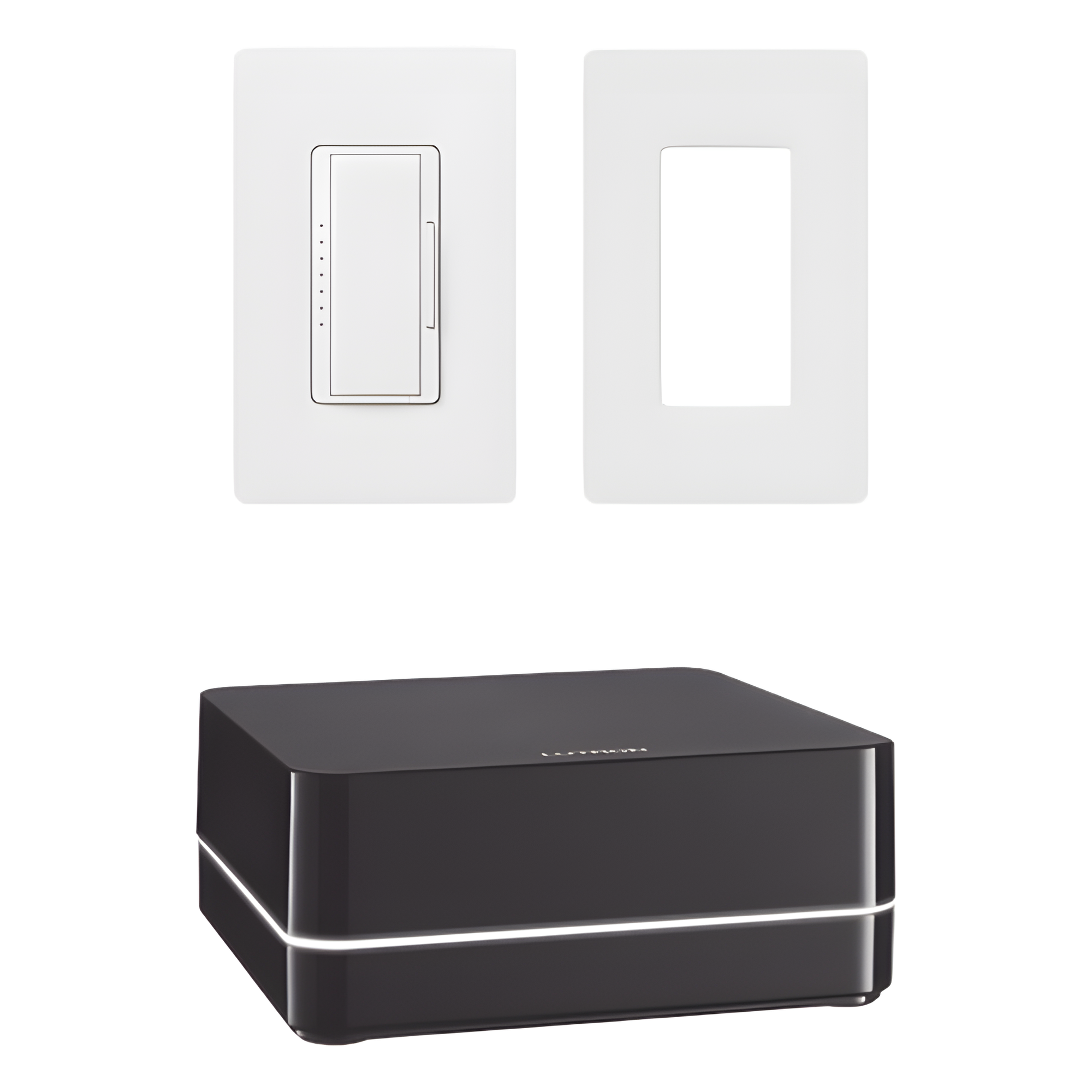 Kit de control de iluminación RA2 Select con repetidor principal, atenuador de 600 W (150 W LED) y placa Claro, control desde la app Lutron y asistentes de voz — LUTRON ELECTRONICS · SKU KITRA2SELECT2
