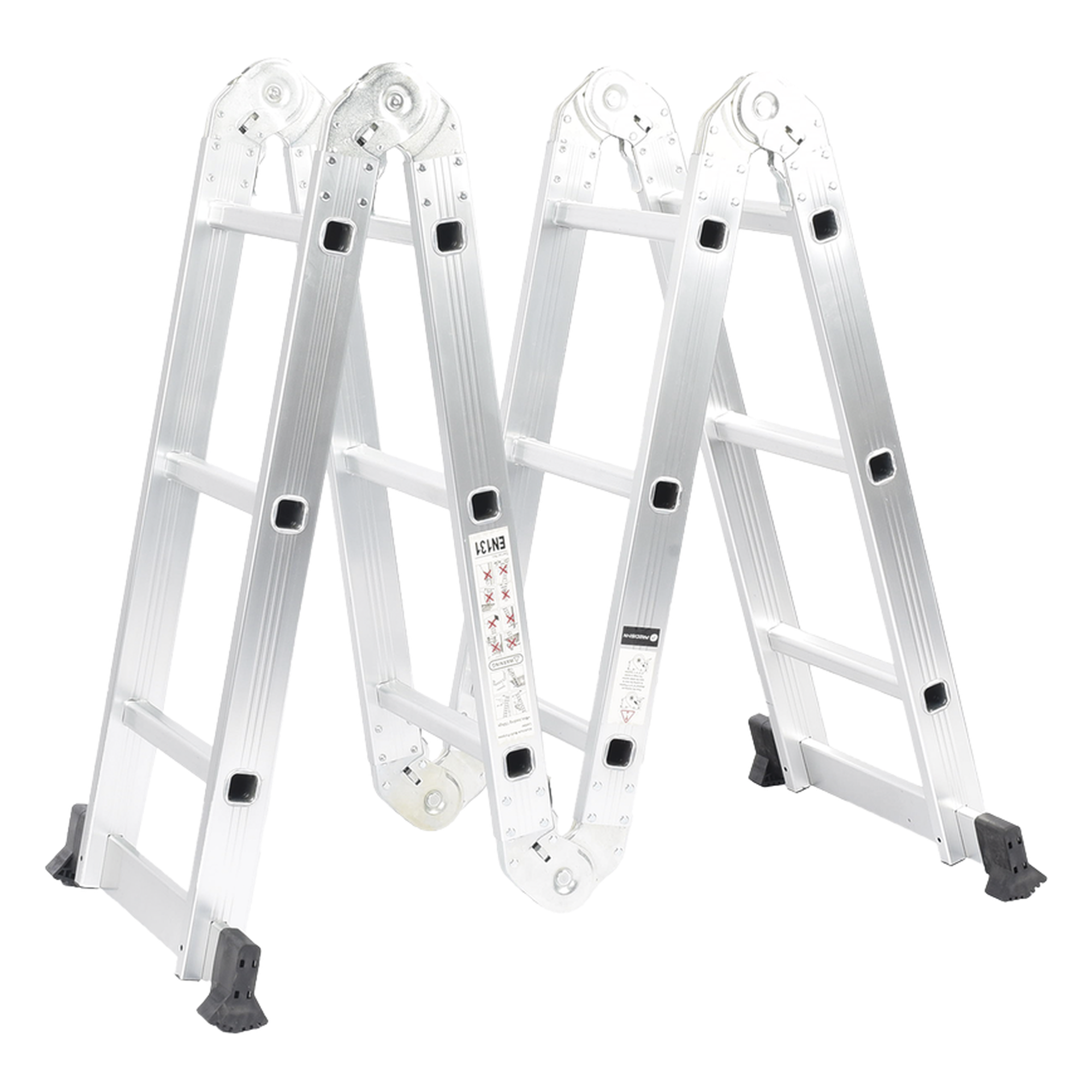Escalera Multiposiciones de Aluminio de 3.52 Metros, Soporta 150 kg — PRECISION · SKU PST-H10-003