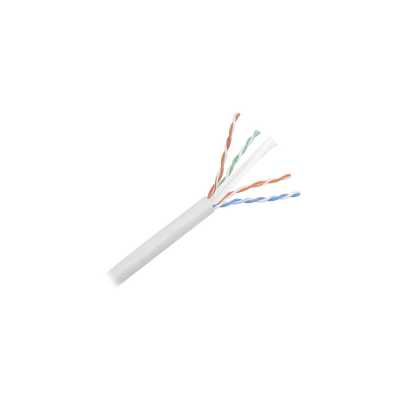 Bobina de Cable UTP de 305 Metros (1000 Pies) de Cobre, NetKey, Gris Claro, Categoría 6 (24 AWG), 1000Mbps, Riser (CMR), de 4 Pares