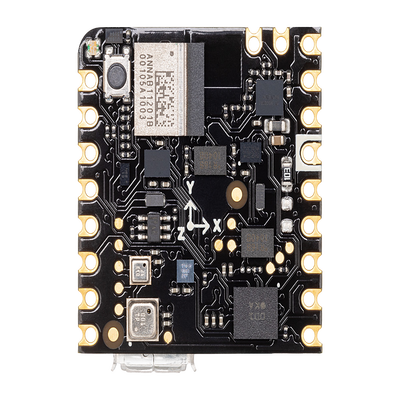 Placa de Desarrollo IoT / Arduino Nicla Sense ME / 4 Sensores Bosch Industrial / Bluetooth 5.0 / nRF52832 Cortex-M4F 64MHz / 512KB Flash + 2MB Externa / BHI260AP IMU 6 Ejes / BME688 Gas VOC / BMP390 Presión / BMM150 Magnetómetro