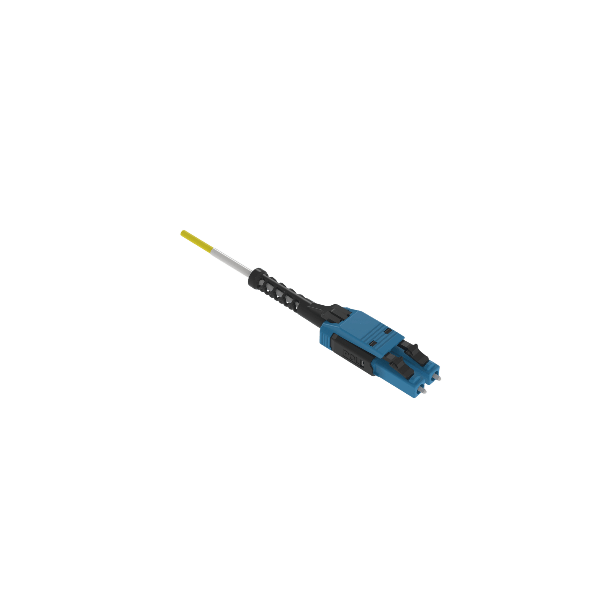 Jumper de Fibra Óptica Monomodo 9/125 OS1/OS2, LC-LC Uniboot Duplex, LSZH, Color Amarillo, 3 Metros