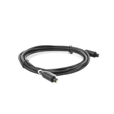 Cable Óptico Toslink (S/PDIF) de Alta Calidad para Audio Digital / 3 Metros (9.84 Pies) / Tapa de Protección / Dolby 7.1 Canales / Diseño Durable / Plug & Play / Color Negro