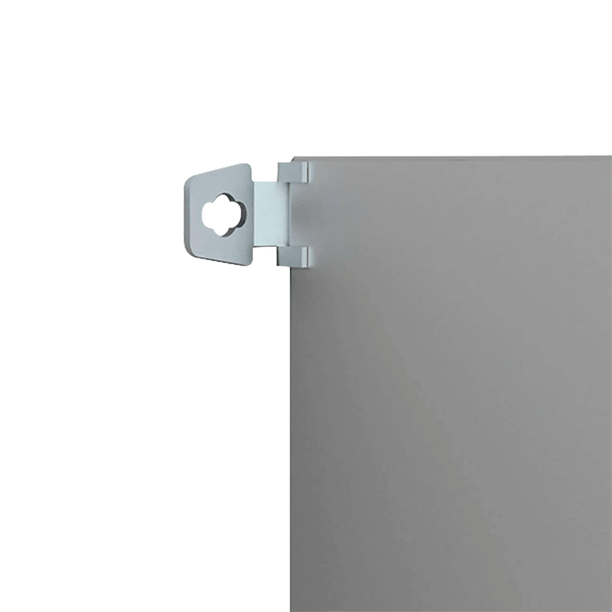 Soporte de Montaje en Pared para Gabinetes NEMA / Brackets Externos AW / Acero Suave Zincado 3 mm / 36x76x21 mm (1.42x2.99x0.83 in) / Incluye 4 Unidades con Accesorios / Mantiene Protección NEMA / IP