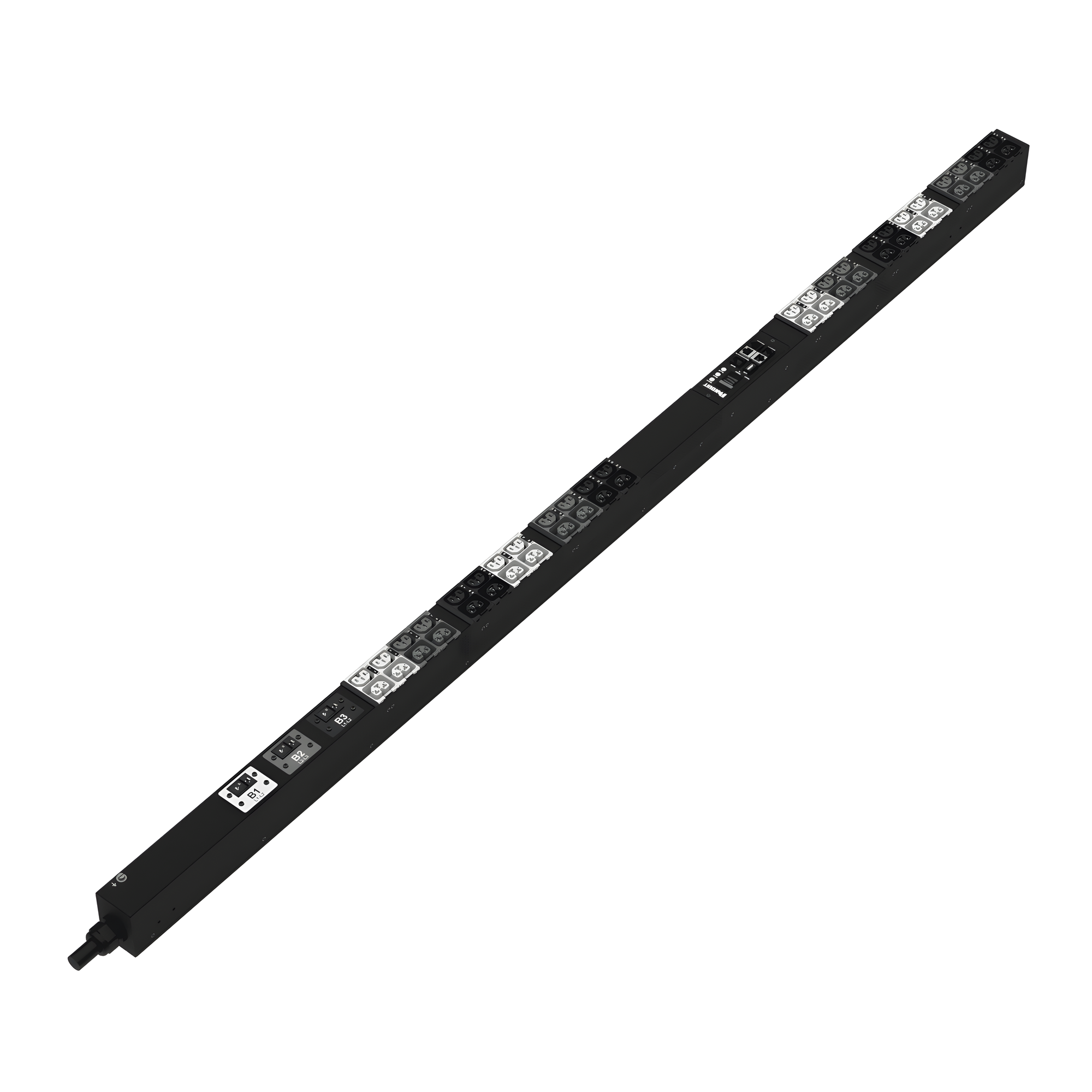 PDU Monitoreable y Switchable / 8.6 kVA / 208 Vca / 30 A / 48 Salidas C13/C15 y C19/C21 / Entrada NEMA L21-30P / Instalación Vertical