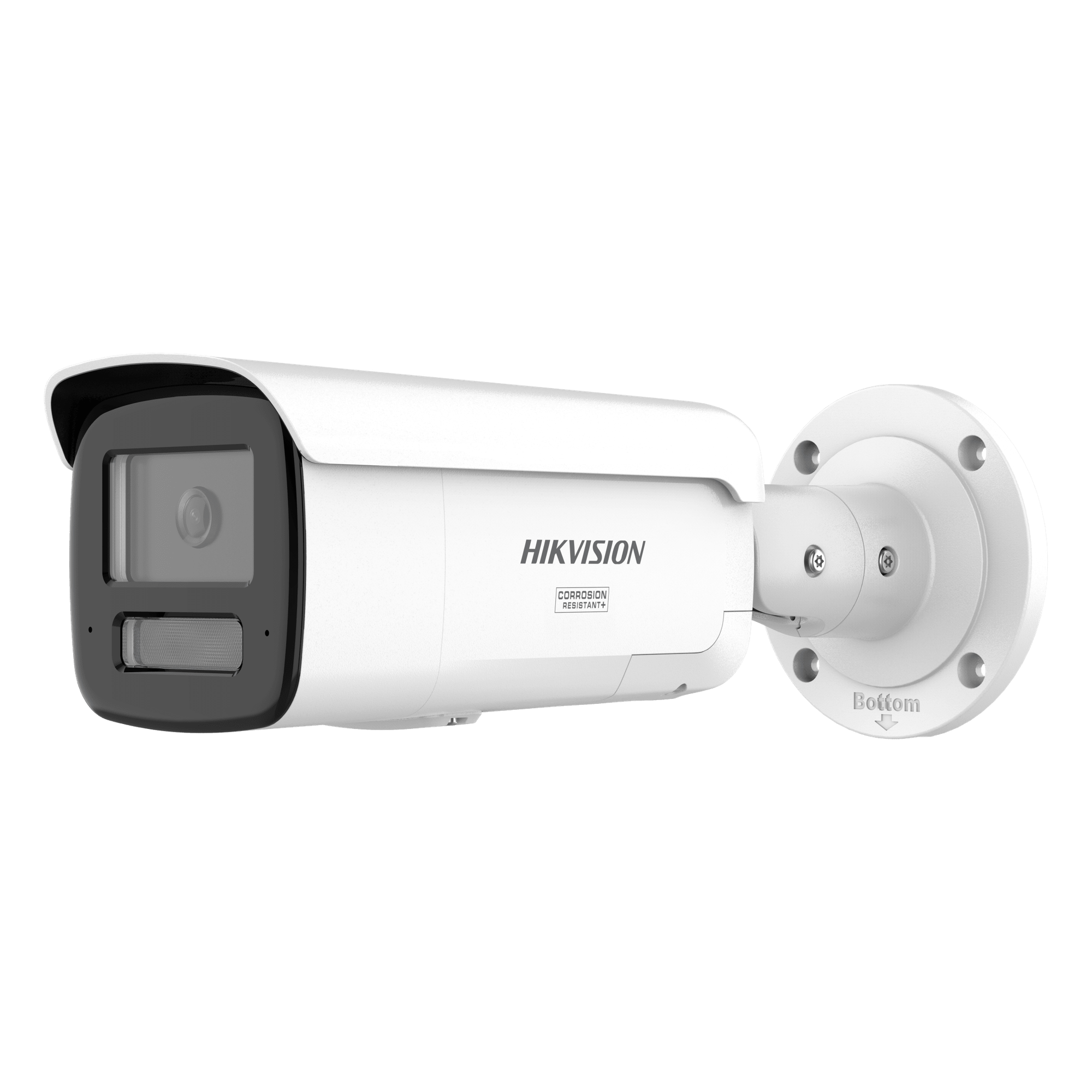 Bala IP / 4 Megapixel / Lente 4 mm / 60 m IR + Luz Blanca / IP67 NEMA 4X / WDR 130 dB / ACUSENSE 3.0 / Estrobo Azul y Rojo / 196 ft Alcance / Audio 2 Vías — HIKVISION · SKU DS-2CD2T47G3-LIS2UY/SRB