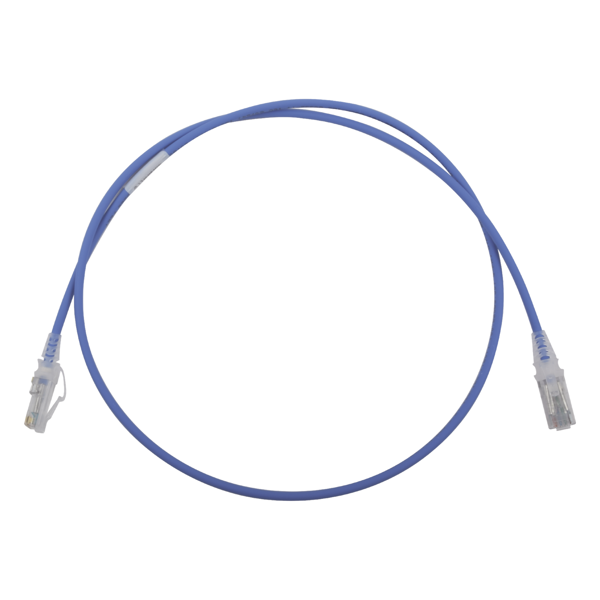 Patch Cord MC6 Modular Cat6 UTP, CM/LS0H, 0.91 Metros (3 Pies), Color Azul, Diámetro Reducido (28AWG) — SIEMON · SKU MC6-03-0628