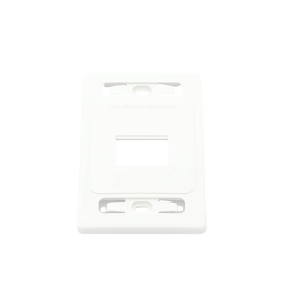 Placa de Pared Modular MAX, de 2 Salidas, Color Blanco, Versión Bulk (Sin Empaque Individual)