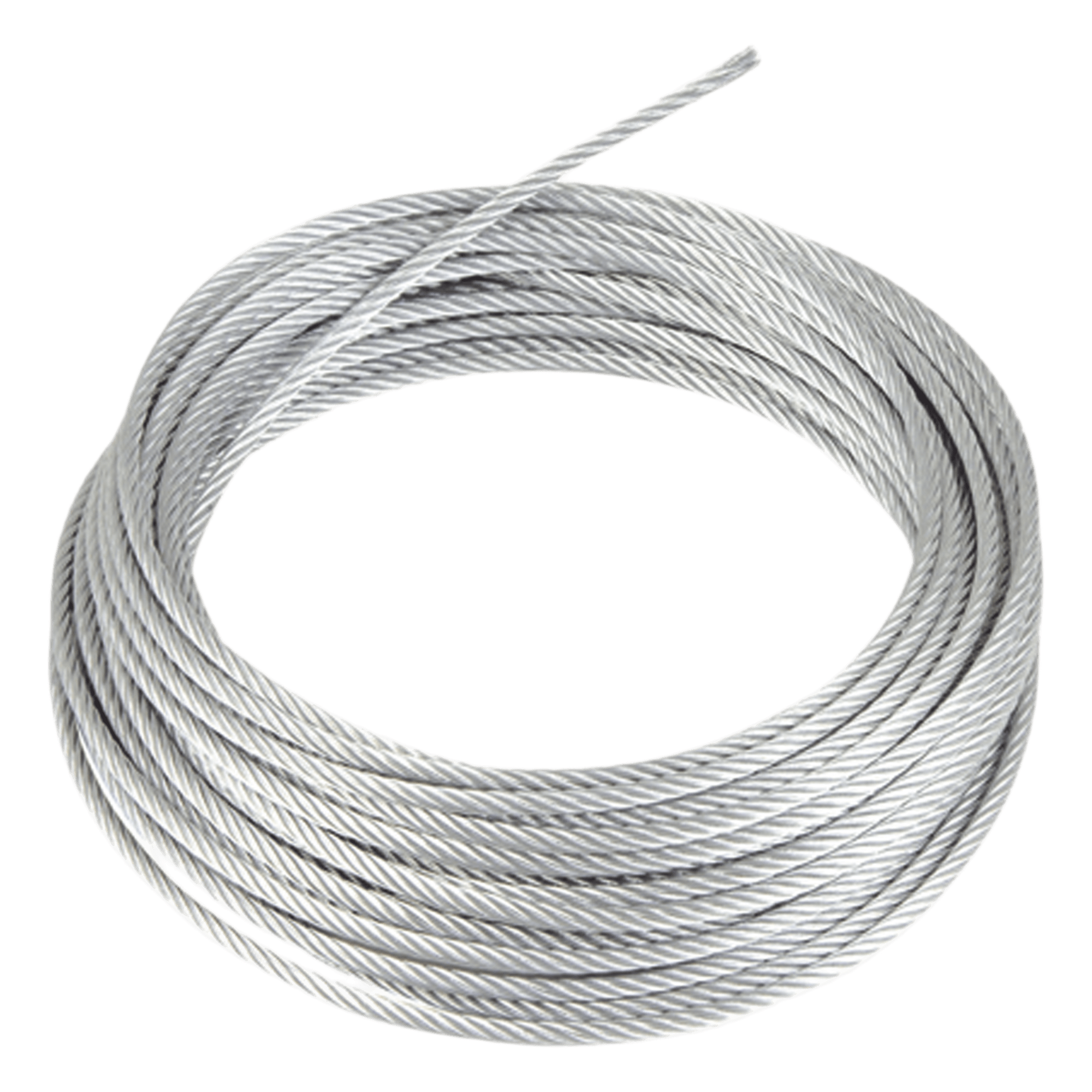 Rollo o carrete de 30 Metros de Retenida de 1/8" de Alta Resistencia, Galvanizado clase A. — CAMESA · SKU SRET318CAM/30MTS