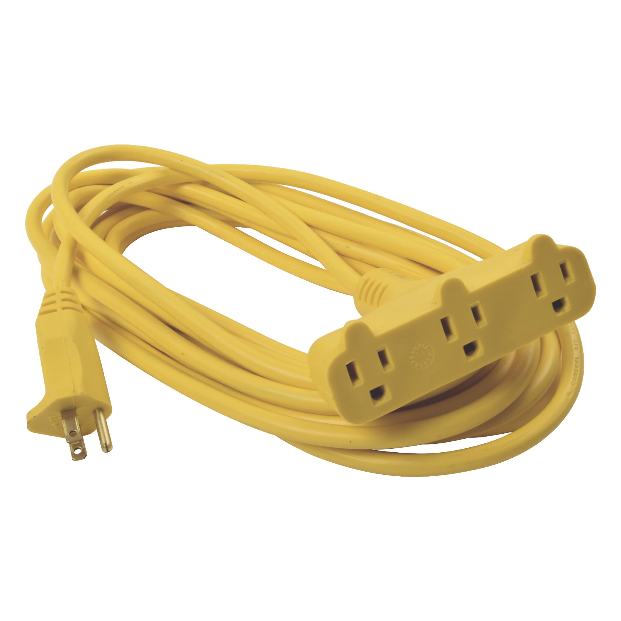 Extensión Eléctrica Tipo Abanico Uso Rudo 8 metros/ 127 V CA - 10 A Máximo / Color Amarilla. — SURTEK · SKU SYS-136050