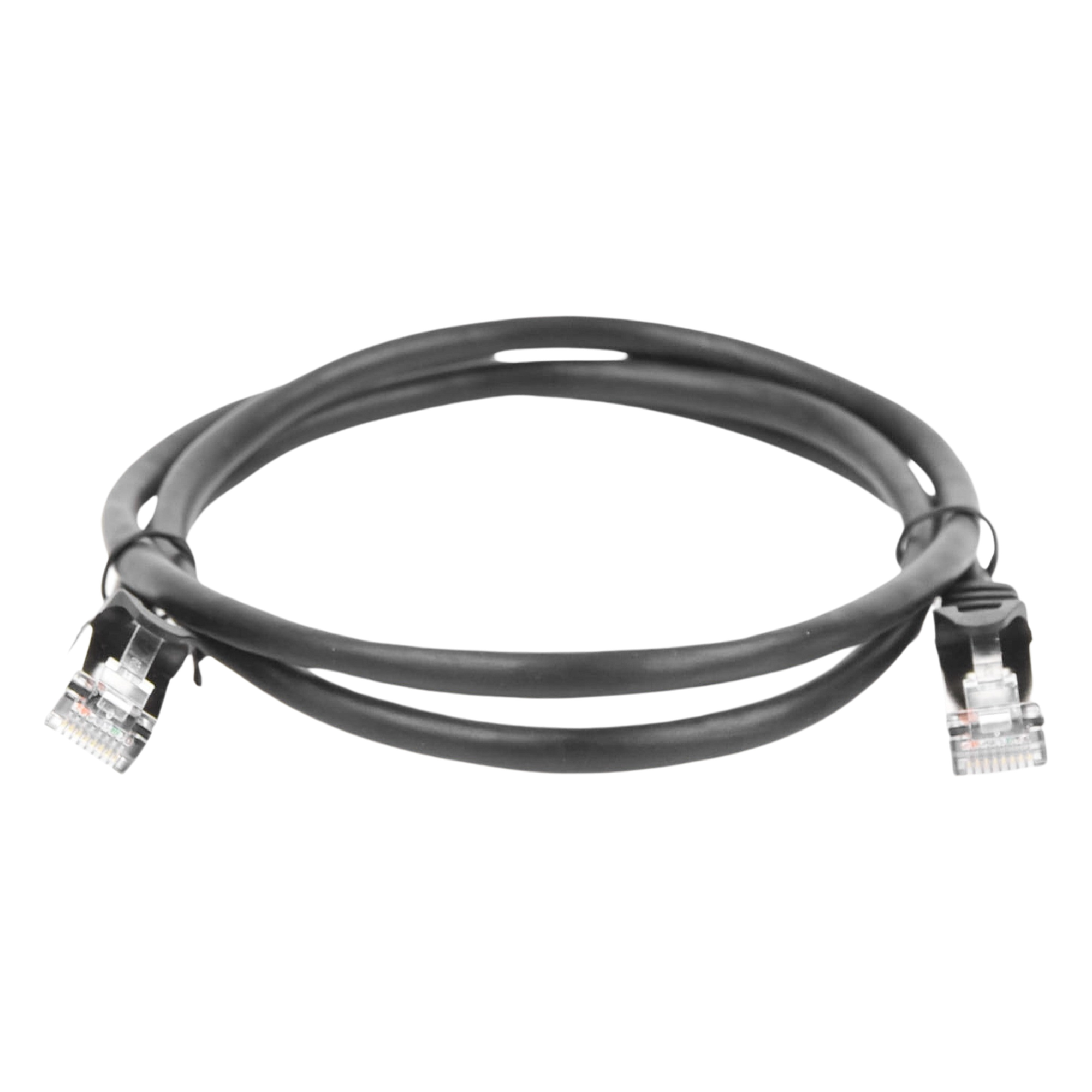 Cable de Parcheo FTP Cat5e / 1 m (3.28 ft) / 10/100Base-T/TX / Blindaje Global / Negro