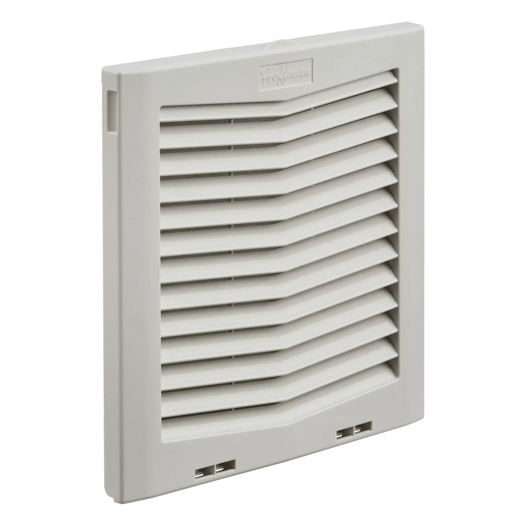 Rejilla de Escape Para Ventilador con Filtro HG, Protección IP54, Compatible con Ventiladores HF10 de 10 in, De Plástico, Color Gris Claro — HOFFMAN · SKU HG1000404