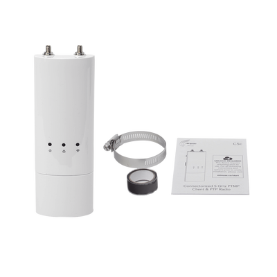 Radio Estación Base de hasta 500 Mbps, Frecuencia de 4.9-6.4 GHz, IP67, 2x2:2 MIMO, Monitoreo a través de la nube, Adaptación automática al entorno.