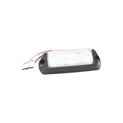 Luz Auxiliar Ultra Brillante de 8 LED's en color Rojo/Claro con mica transparente