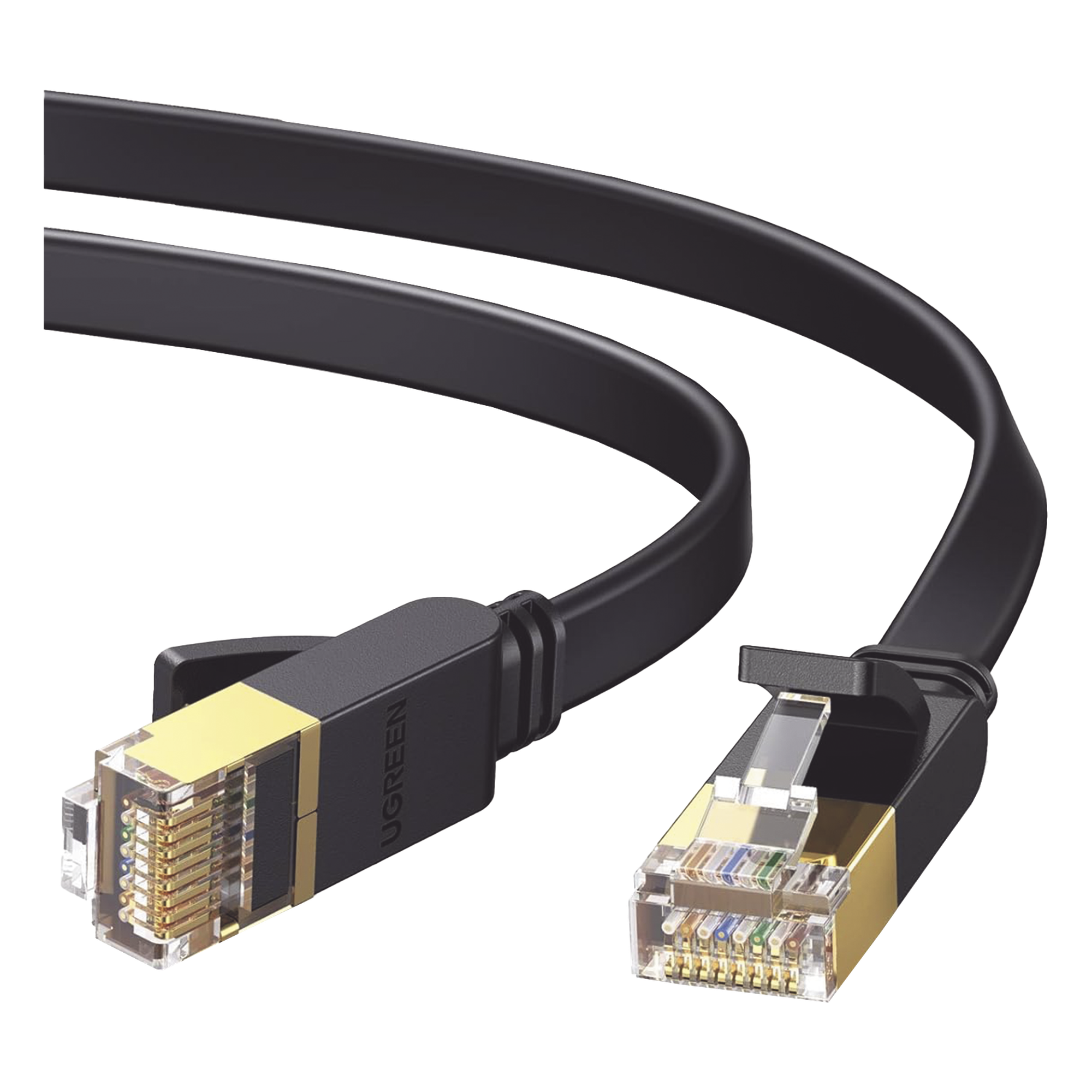 Cable Ethernet Plano Cat7 U/FTP 10 Gigabit 600MHz 1 Metro (3.28 Pies) — UGREEN · SKU 11260