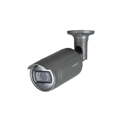 Cámara IP Tipo Bala Exterior 2 Megapíxel / Lente Varifocal 3.2 - 10mm / IR 30M / WDR 120db / IP66 — HANWHA VISION · SKU LNO-6070R