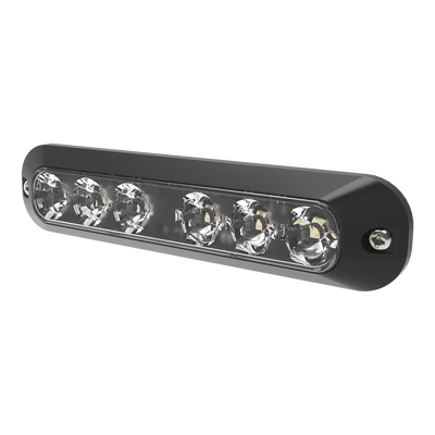 Luz Auxiliar Serie X3705, 6 LEDs Ultra Brillantes, color Rojo / Azul — ECCO · SKU ED3705-RB
