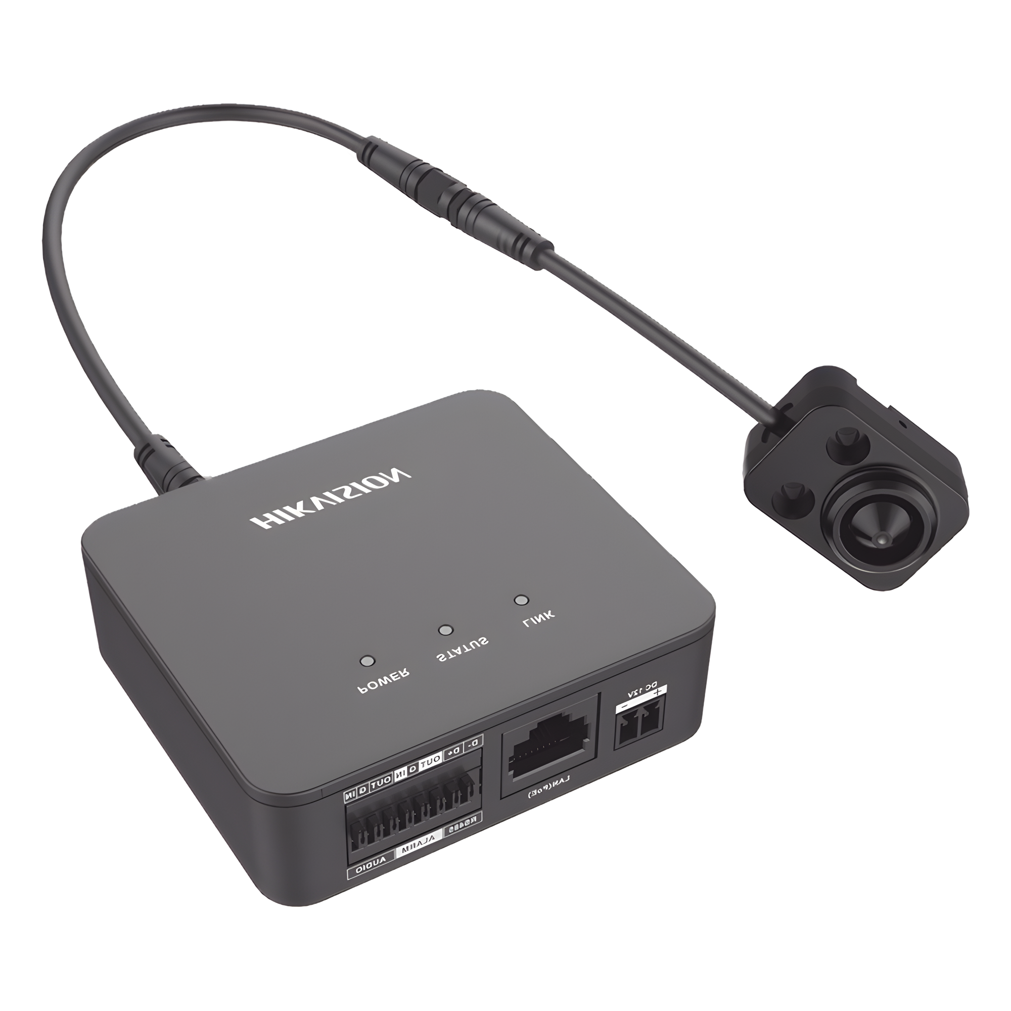 Pinhole IP 2 Megapixel / Lente 3.7 mm / 2 Mts Cable / PoE / Ideal para Cajeros Automáticos (ATM) / WDR / Micro SD / Cámara Tipo Block — HIKVISION · SKU DS-2CD6425G1-20
