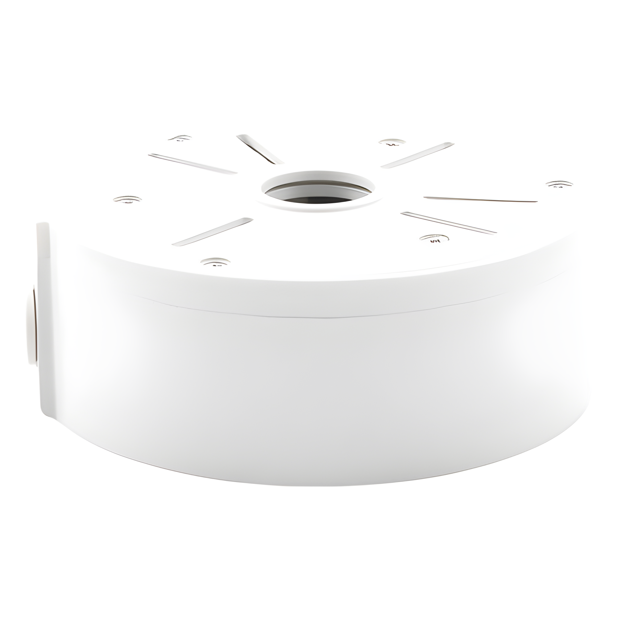 Caja de Conexiones Universal / Uso en Interior / Fabricada en Metal / Color Blanco / Uso en Bala - Domo - Turret / Conexión 3/4