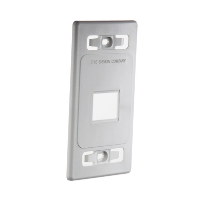 Placa de Pared Modular MAX, de 2 Salidas, Color Blanco