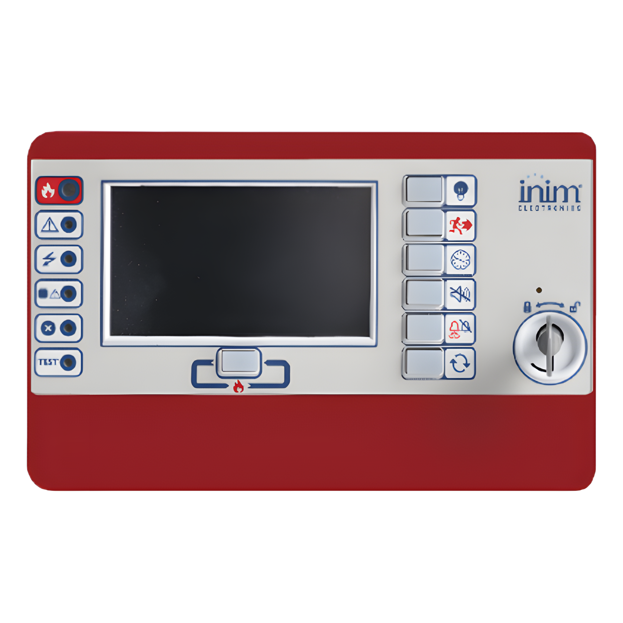 Teclado Remoto Repetidor / Red HorNet+ RS485 / Alimentación 19-30 VCC / Visualización Personalizable / Certificación EN 54 / Diseño Compacto 210x132x32 mm — INIM ELECTRONICS · SKU PREVIDIA-C-REPR