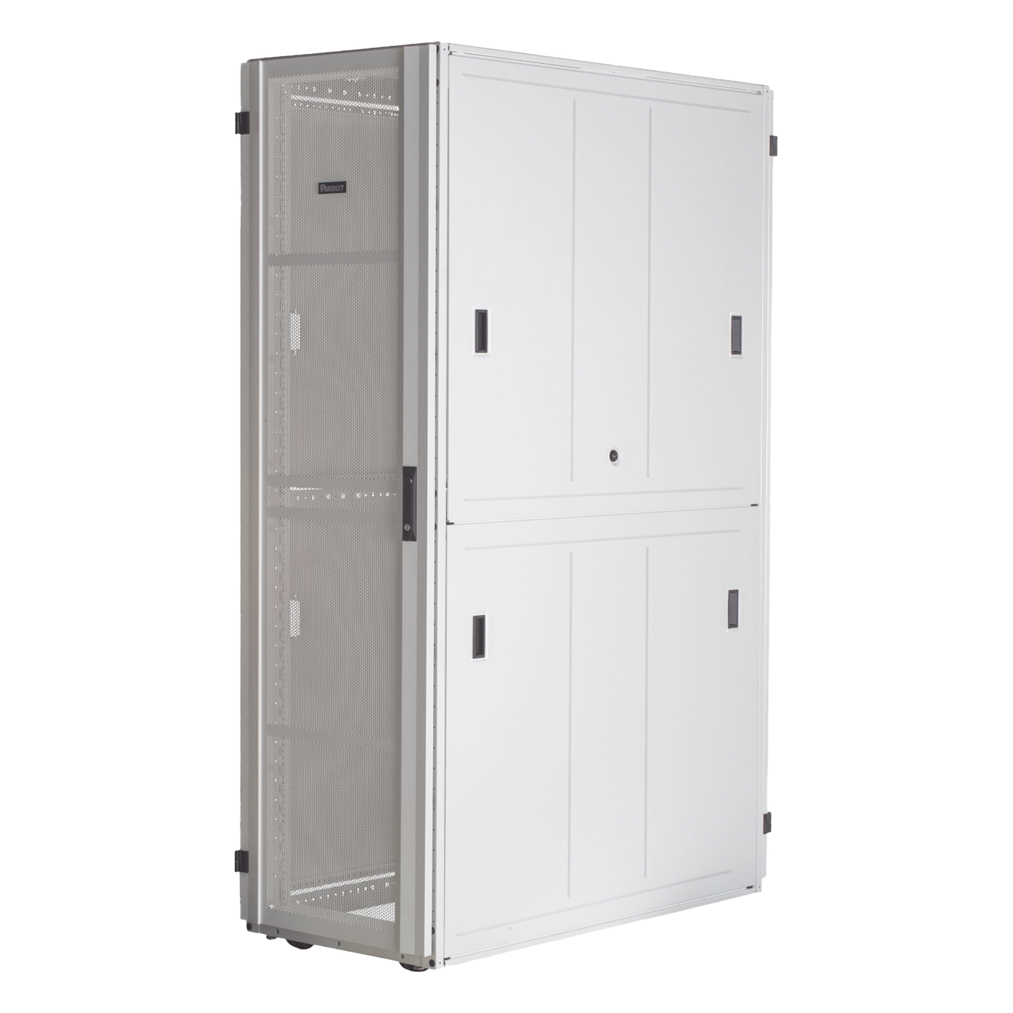 Gabinete FlexFusion™ XGL (Light) para Centros de Datos, 42 UR, 800 mm de Ancho, 1070 mm de Profundidad, Fabricado en Acero, Color Blanco — PANDUIT · SKU XGL84212W