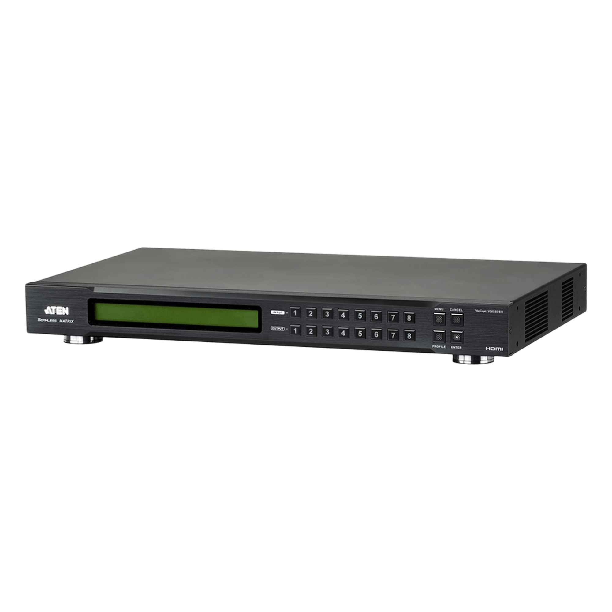 Switch de matriz HDMI | 8x8 | con escalador | Compatible con videowall | Seamless Switch™ | IR | RS-232 | Ethernet — ATEN · SKU VM5808H