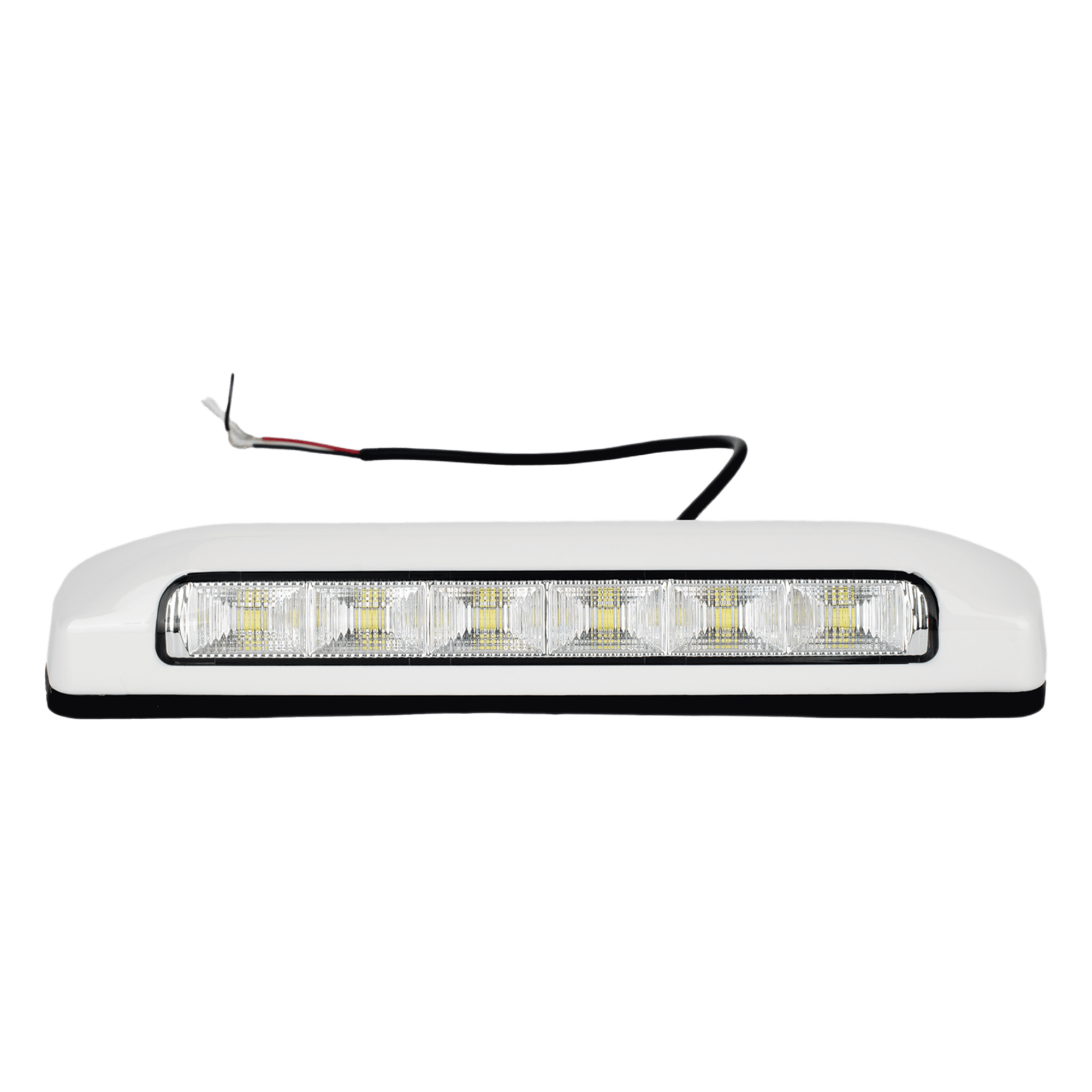 Luz de Escena, 6 LED, IP67, con bisel color blanco, Ideal para Ambulancias y Vehiculos de trabajo — EPCOM INDUSTRIAL SIGNALING · SKU XLTE2205W