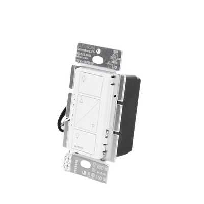 (Caseta Wireless) Atenuador de pared. Aumenta/Disminuye Intensidad de Iluminación. No requiere cable neutro. 150W LED / 600W INC/HAL