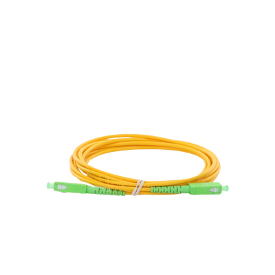 Jumper de Fibra Óptica Monomodo SC/APC-SC/APC Simplex de 2 Metros (6.56 Pies) 3mm
