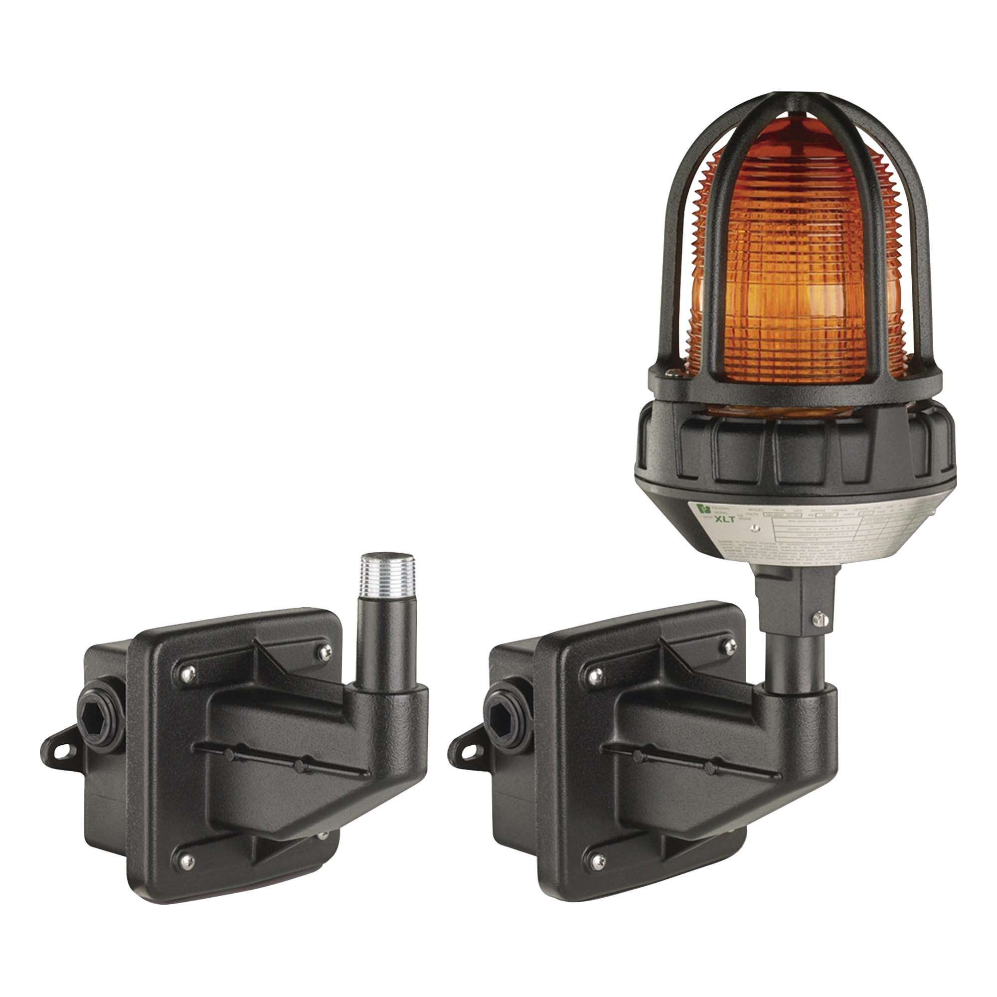 Soporte de Montaje en Pared / Aluminio Fundido / IP66 e IP69K / Tipo 4X / NPT 3/4 Pulgada / Clase I Div. 2 y Clase II — FEDERAL SIGNAL INDUSTRIAL · SKU LHWB