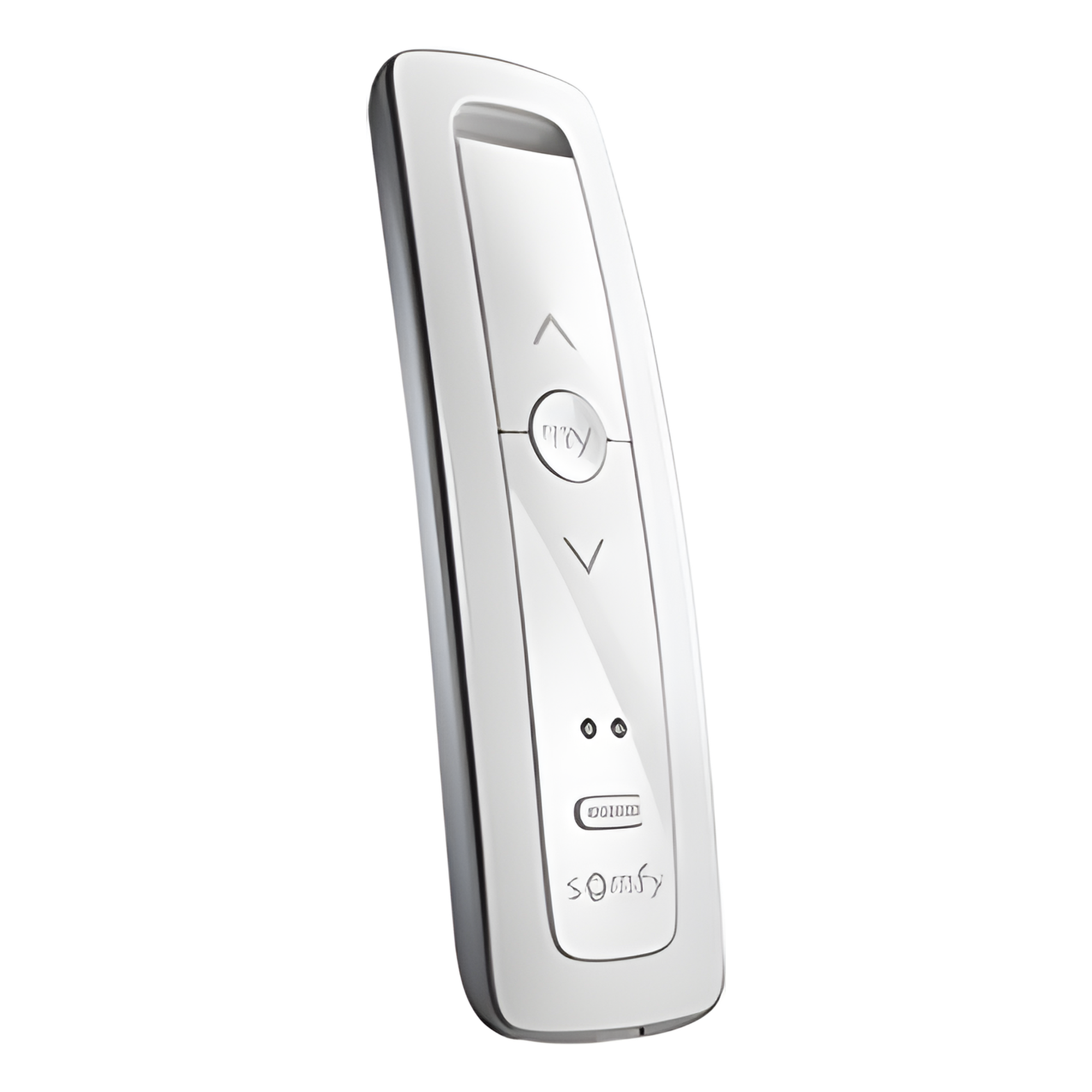Control remoto 2 canales para motores de persiana Somfy con señal inalámbrica, instrucciones: sube, baja y detener, con posición favorita programada. — SOMFY · SKU SITUO2RTSPURE