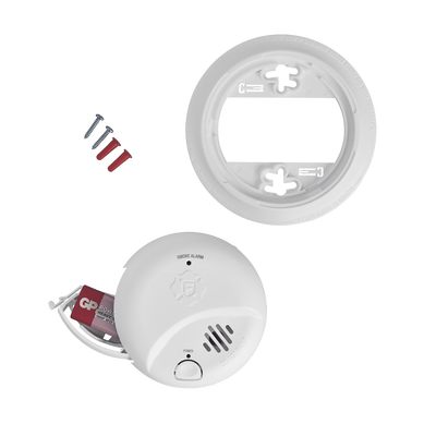 Detector de Humo Autónomo, No Requiere Panel, Con Botón para Silenciar, Sensor por Ionización