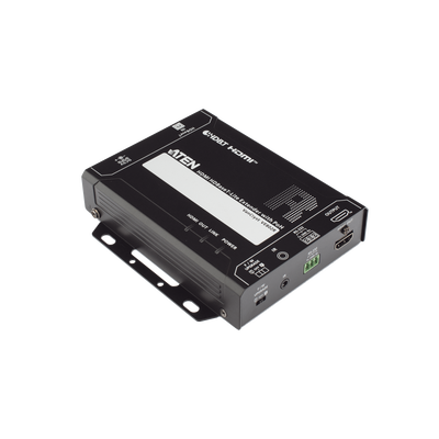 Receptor HDMI HDBaseT-Lite con PoH | 4K a 35 m (Cat 5e/6) / 40 m (Cat 6a/ATEN 2L-2910 Cat6); 1080p a 60 m (Cat 5e/6) / 70 m (Cat 6a/ATEN 2L-2910 Cat6) | HDBaseT Clase B | PoH PD |