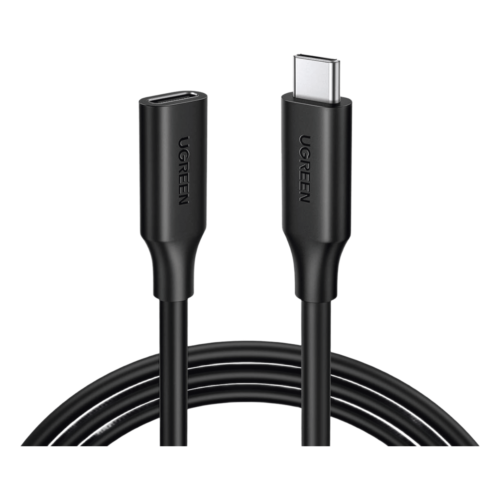 Cable USB-C Macho a USB-C Hembra | 1metro | USB-C 3.1 Gen 2 | Compatible con Thunderbolt 3 | TPE | Transferencia de Datos 10 Gbps | Soporta hasta 100W para Carga Rápida | Reversible. — UGREEN · SKU 10387