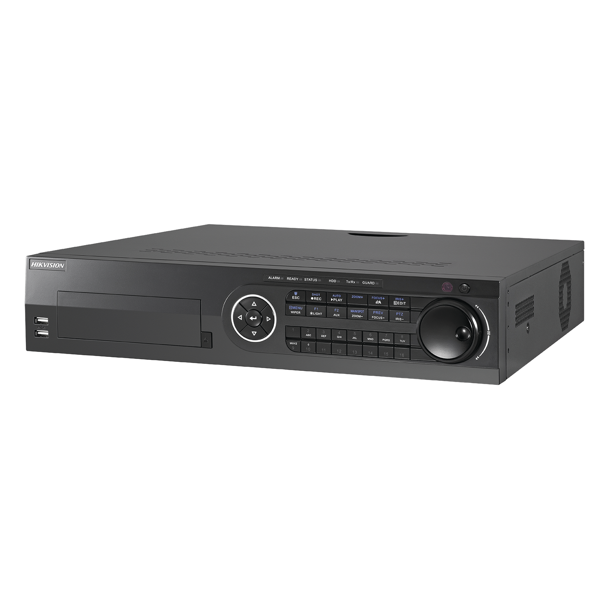 DVR Pentahíbrido / 24 Canales / 16 TurboHD + 8 IP / 3K / 5 Megapixel / 8 Bahías HDD / AcuSense / H.265+ / 16 Entradas de Alarma / POS — HIKVISION · SKU IDS-8116HQHI-M8/S(S)