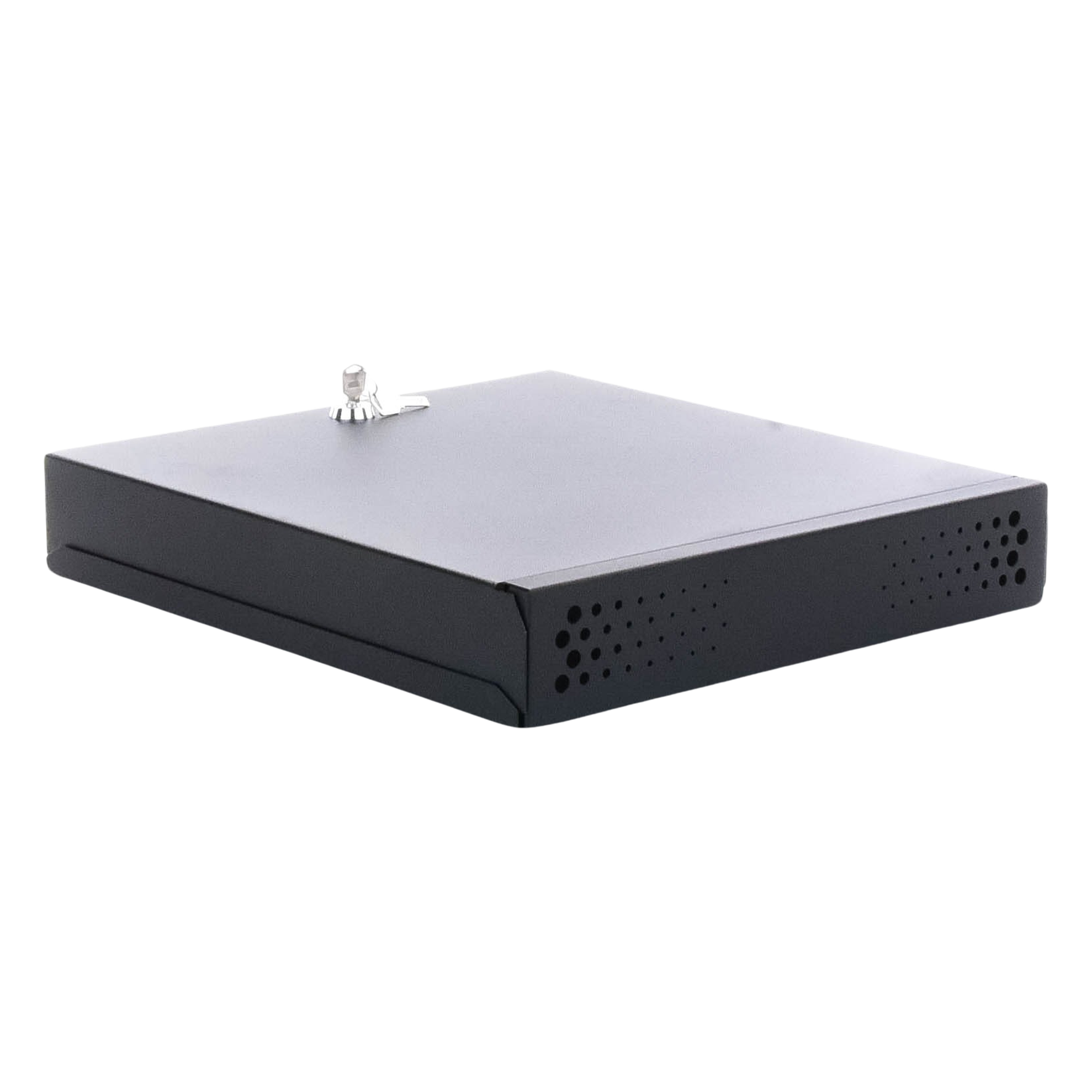 Gabinete Metálico de Seguridad para DVR/NVR, Ancho 396 mm x 78 mm de Alto x 