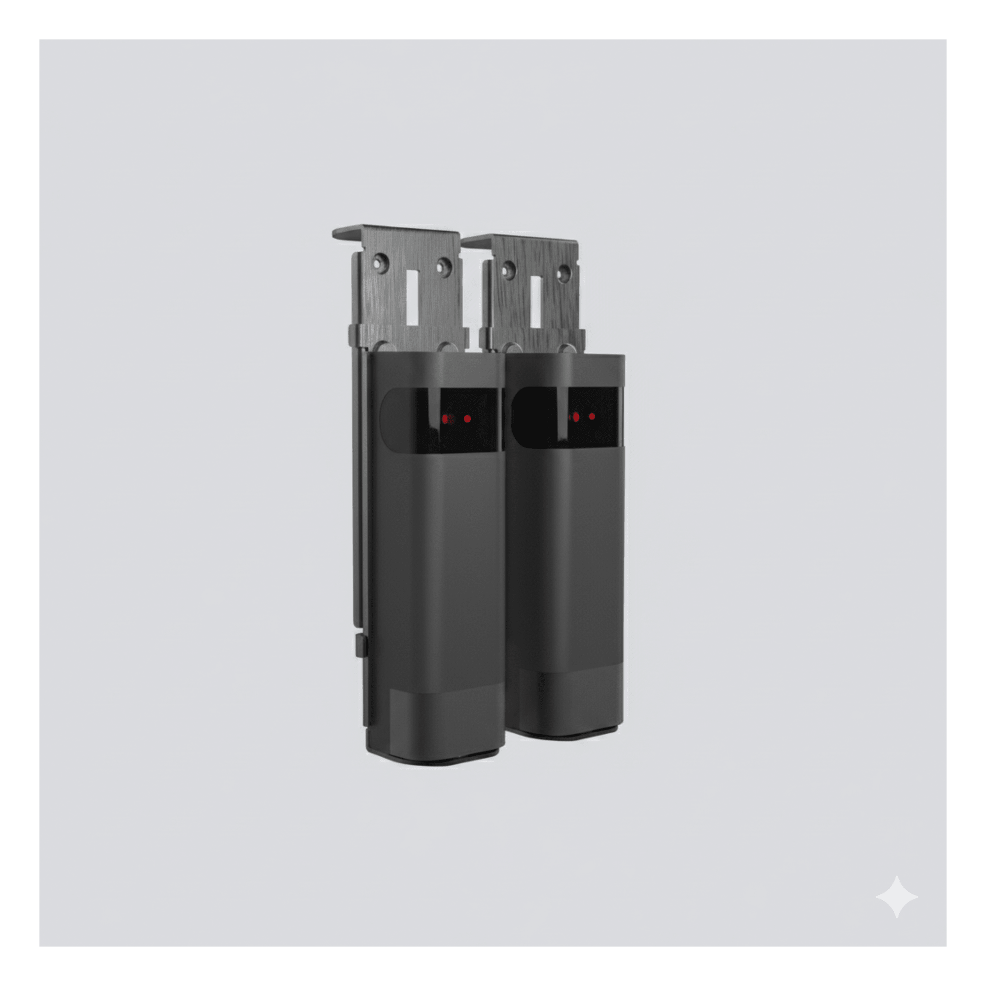 Sensor de Haz Infrarrojo Inalámbrico / Triple Frecuencia 409-458 MHz / Alcance 20 m (65.6 ft) / IP54 / Ajuste Angular ±90° / Batería Litio 2300 mAh — ACCESSPRO · SKU ACCESSPHW