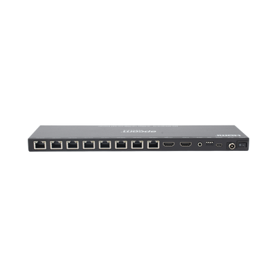 Splitter HDMI 1x8 | Extensor HDMI | 4K@30Hz 40m | 1080p@60Hz 70m | Función PoC | 4:4:4 
