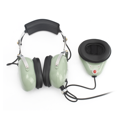 Auriculares estilo Muff-Mic para operaciones de mantenimiento y rampas en aeropuertos