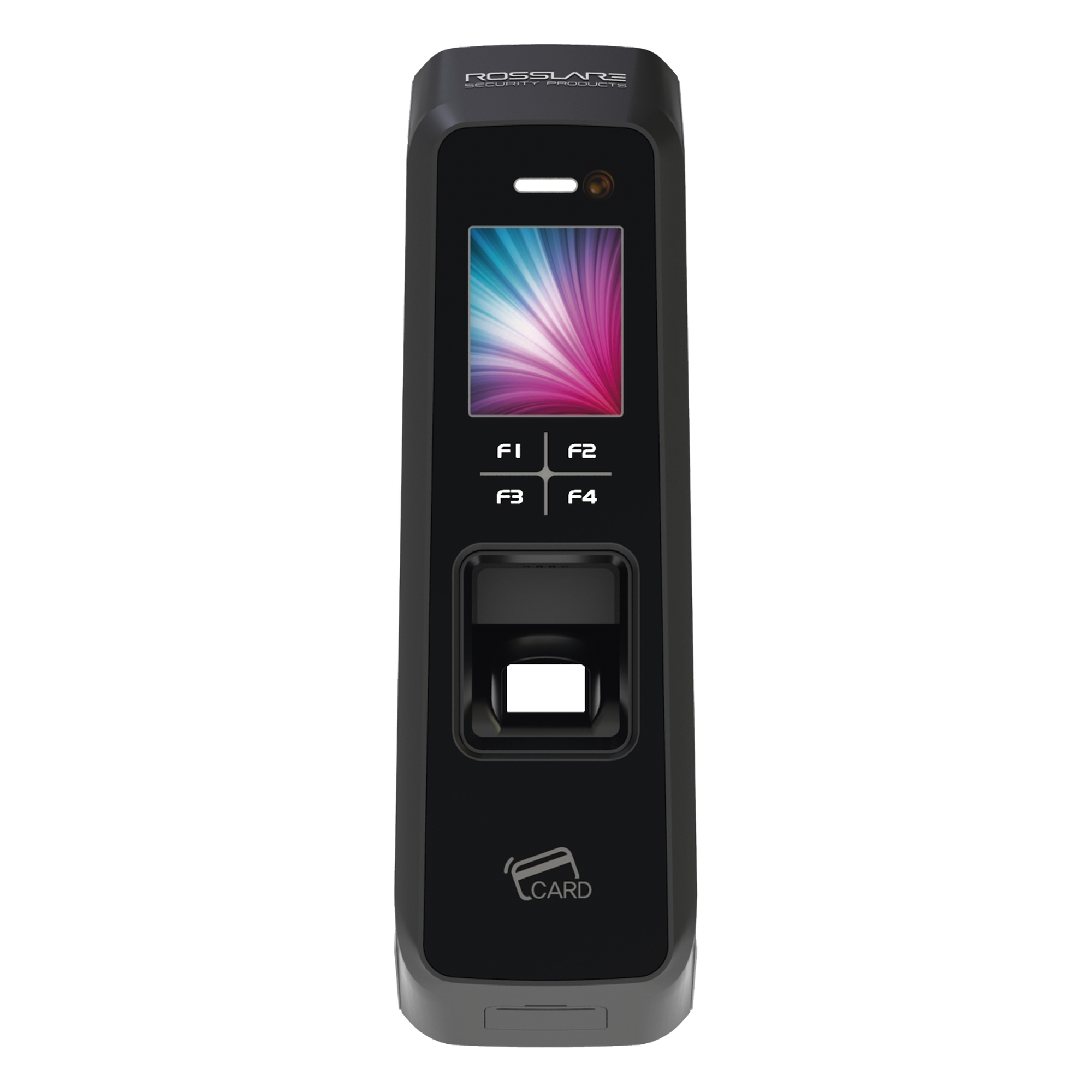 Lector de huella con LCD/ 4 Botones de Función / lector Mifare 13.56 Mhz y Bluetooth — ROSSLARE SECURITY PRODUCTS · SKU AYB9250BTU